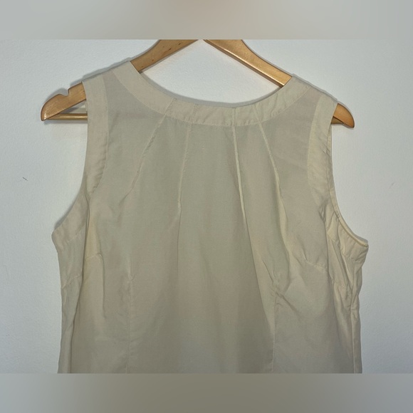 NEXT Women’s Sleeveless Cream Top Natural Material Size 16 Minimalist - Picture 2 of 11